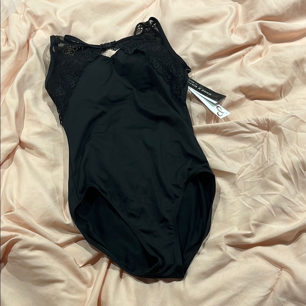 Black Lace Detail Bodysuit